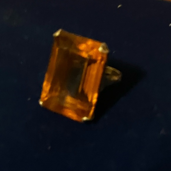 💍Beautiful1890 Natural Citrine Ring!size 3-4!+resized! Perfectly Beautiful!👑💍 - Picture 4 of 11